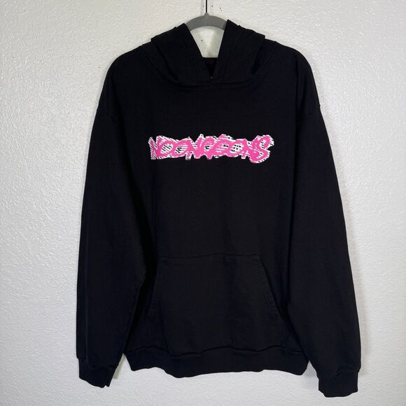Noon Goons Hoodie Mens Extra Large Logo Fleece Pullover Black Streetwear XL - Picture 1 of 10